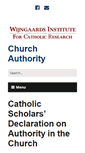 Mobile Screenshot of churchauthority.org