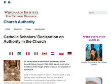 Tablet Screenshot of churchauthority.org
